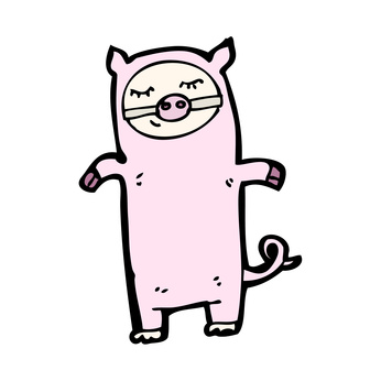 pig costume cartoon